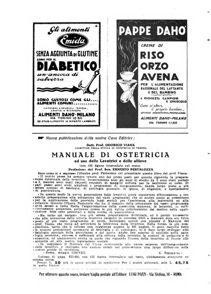 La clinica ostetrica rivista di ostetricia, ginecologia e pediatria. - A. 1, n. 1 (1899)-a. 40, n. 12 (dic. 1938)