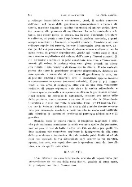 La clinica ostetrica rivista di ostetricia, ginecologia e pediatria. - A. 1, n. 1 (1899)-a. 40, n. 12 (dic. 1938)