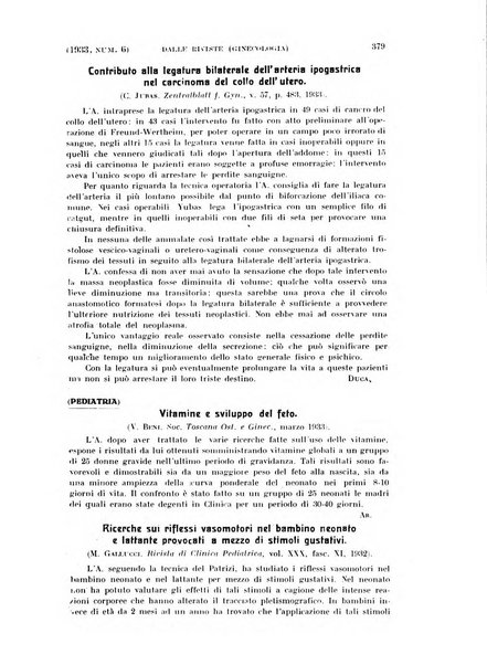 La clinica ostetrica rivista di ostetricia, ginecologia e pediatria. - A. 1, n. 1 (1899)-a. 40, n. 12 (dic. 1938)