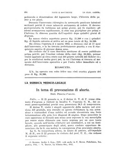 La clinica ostetrica rivista di ostetricia, ginecologia e pediatria. - A. 1, n. 1 (1899)-a. 40, n. 12 (dic. 1938)