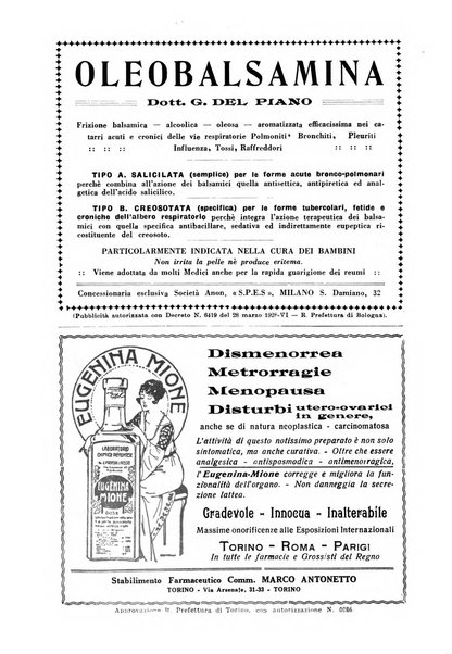 La clinica ostetrica rivista di ostetricia, ginecologia e pediatria. - A. 1, n. 1 (1899)-a. 40, n. 12 (dic. 1938)