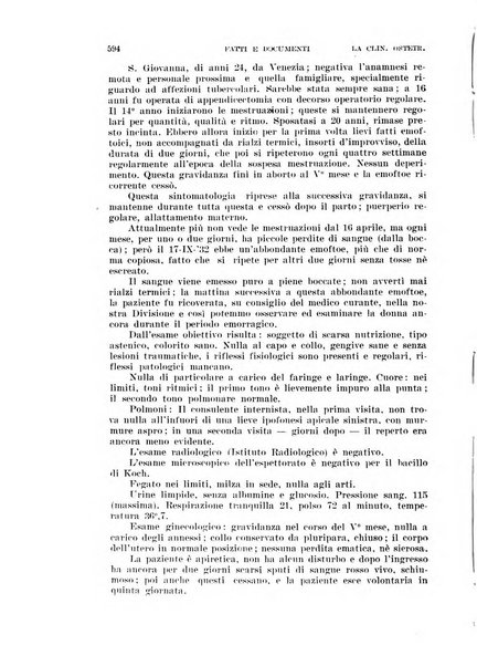 La clinica ostetrica rivista di ostetricia, ginecologia e pediatria. - A. 1, n. 1 (1899)-a. 40, n. 12 (dic. 1938)