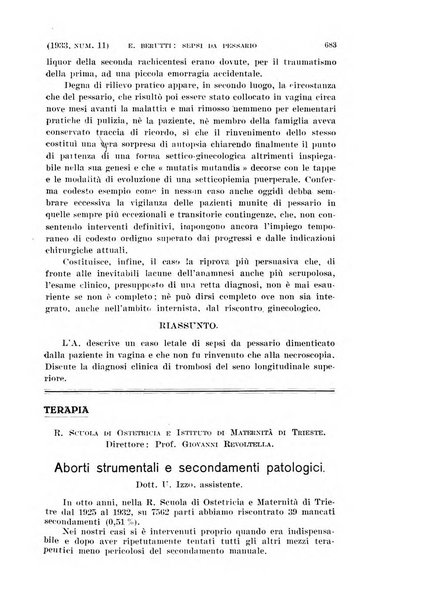 La clinica ostetrica rivista di ostetricia, ginecologia e pediatria. - A. 1, n. 1 (1899)-a. 40, n. 12 (dic. 1938)