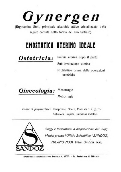 La clinica ostetrica rivista di ostetricia, ginecologia e pediatria. - A. 1, n. 1 (1899)-a. 40, n. 12 (dic. 1938)