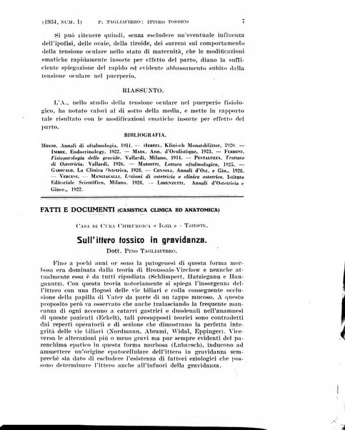 La clinica ostetrica rivista di ostetricia, ginecologia e pediatria. - A. 1, n. 1 (1899)-a. 40, n. 12 (dic. 1938)