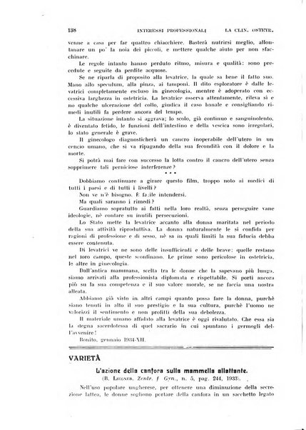 La clinica ostetrica rivista di ostetricia, ginecologia e pediatria. - A. 1, n. 1 (1899)-a. 40, n. 12 (dic. 1938)