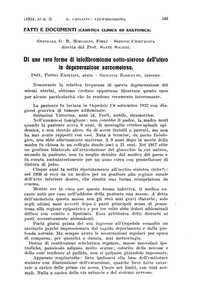 La clinica ostetrica rivista di ostetricia, ginecologia e pediatria. - A. 1, n. 1 (1899)-a. 40, n. 12 (dic. 1938)