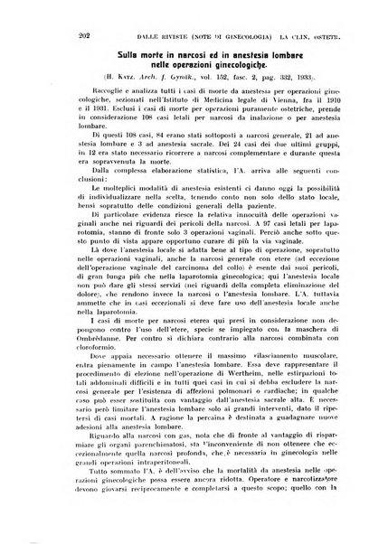 La clinica ostetrica rivista di ostetricia, ginecologia e pediatria. - A. 1, n. 1 (1899)-a. 40, n. 12 (dic. 1938)