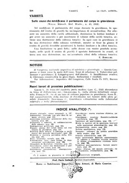 La clinica ostetrica rivista di ostetricia, ginecologia e pediatria. - A. 1, n. 1 (1899)-a. 40, n. 12 (dic. 1938)