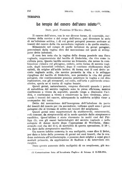 La clinica ostetrica rivista di ostetricia, ginecologia e pediatria. - A. 1, n. 1 (1899)-a. 40, n. 12 (dic. 1938)