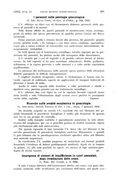 La clinica ostetrica rivista di ostetricia, ginecologia e pediatria. - A. 1, n. 1 (1899)-a. 40, n. 12 (dic. 1938)