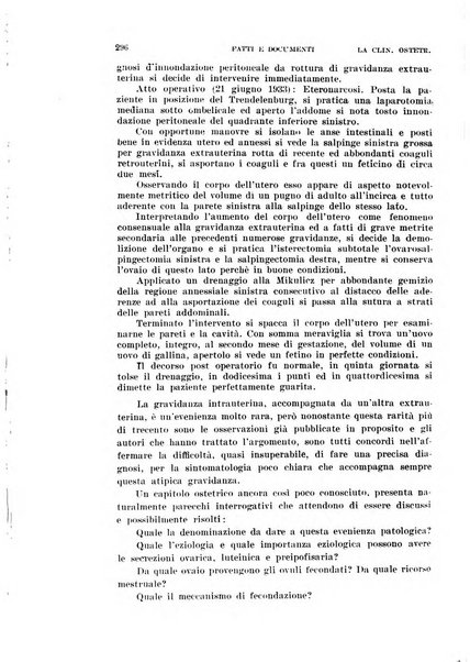 La clinica ostetrica rivista di ostetricia, ginecologia e pediatria. - A. 1, n. 1 (1899)-a. 40, n. 12 (dic. 1938)