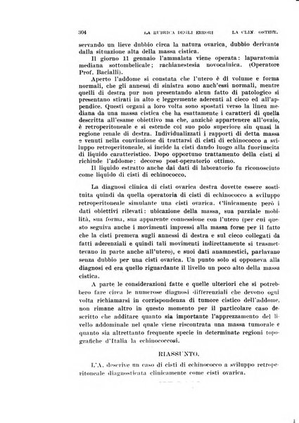 La clinica ostetrica rivista di ostetricia, ginecologia e pediatria. - A. 1, n. 1 (1899)-a. 40, n. 12 (dic. 1938)