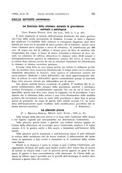 La clinica ostetrica rivista di ostetricia, ginecologia e pediatria. - A. 1, n. 1 (1899)-a. 40, n. 12 (dic. 1938)