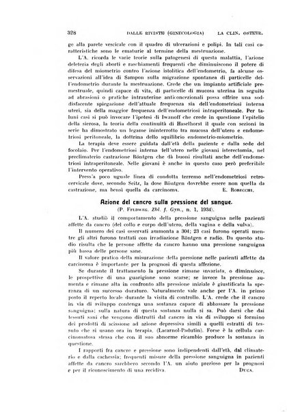 La clinica ostetrica rivista di ostetricia, ginecologia e pediatria. - A. 1, n. 1 (1899)-a. 40, n. 12 (dic. 1938)