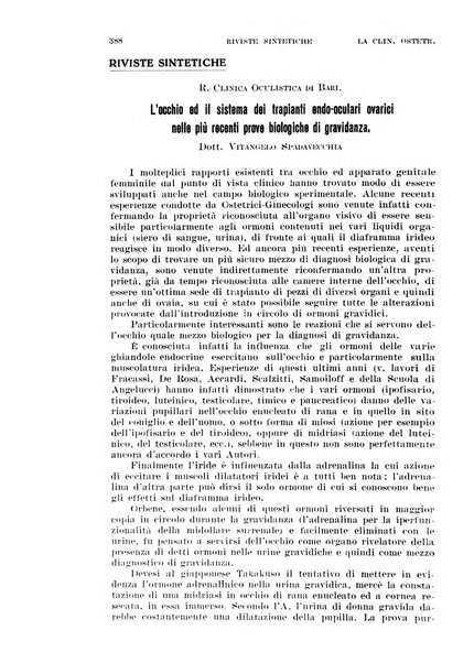 La clinica ostetrica rivista di ostetricia, ginecologia e pediatria. - A. 1, n. 1 (1899)-a. 40, n. 12 (dic. 1938)