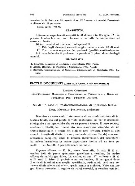 La clinica ostetrica rivista di ostetricia, ginecologia e pediatria. - A. 1, n. 1 (1899)-a. 40, n. 12 (dic. 1938)