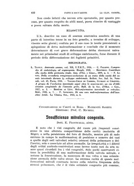 La clinica ostetrica rivista di ostetricia, ginecologia e pediatria. - A. 1, n. 1 (1899)-a. 40, n. 12 (dic. 1938)