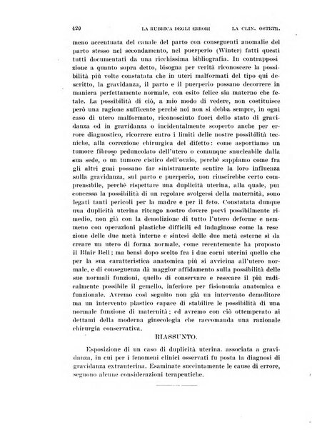 La clinica ostetrica rivista di ostetricia, ginecologia e pediatria. - A. 1, n. 1 (1899)-a. 40, n. 12 (dic. 1938)