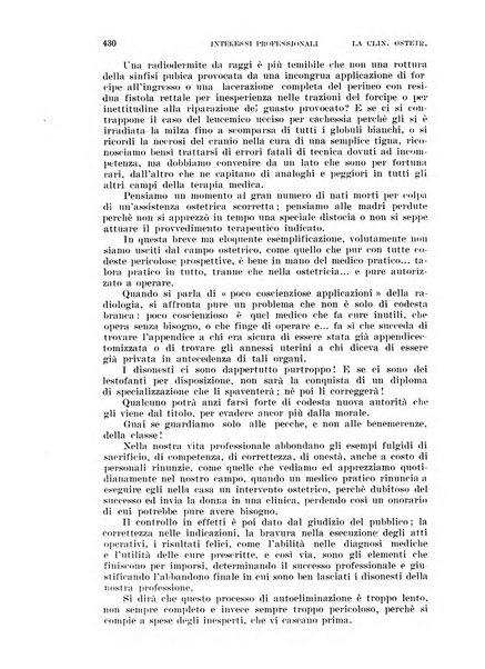 La clinica ostetrica rivista di ostetricia, ginecologia e pediatria. - A. 1, n. 1 (1899)-a. 40, n. 12 (dic. 1938)