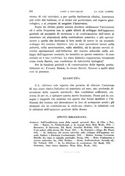 La clinica ostetrica rivista di ostetricia, ginecologia e pediatria. - A. 1, n. 1 (1899)-a. 40, n. 12 (dic. 1938)