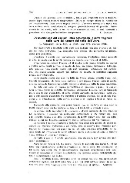 La clinica ostetrica rivista di ostetricia, ginecologia e pediatria. - A. 1, n. 1 (1899)-a. 40, n. 12 (dic. 1938)