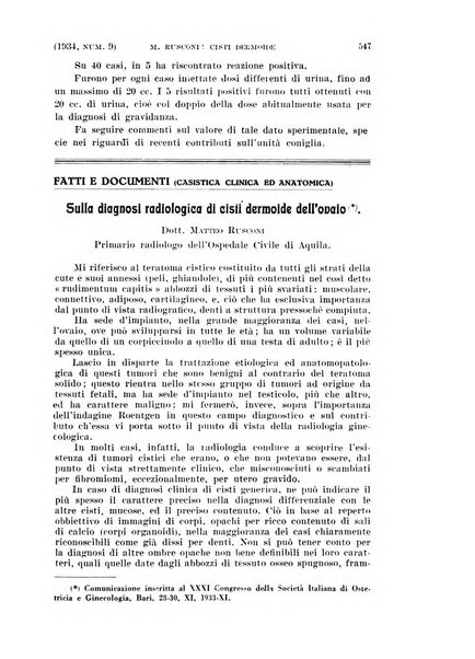 La clinica ostetrica rivista di ostetricia, ginecologia e pediatria. - A. 1, n. 1 (1899)-a. 40, n. 12 (dic. 1938)