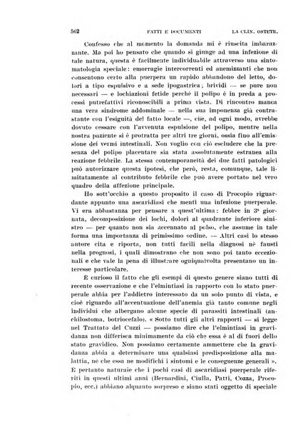 La clinica ostetrica rivista di ostetricia, ginecologia e pediatria. - A. 1, n. 1 (1899)-a. 40, n. 12 (dic. 1938)