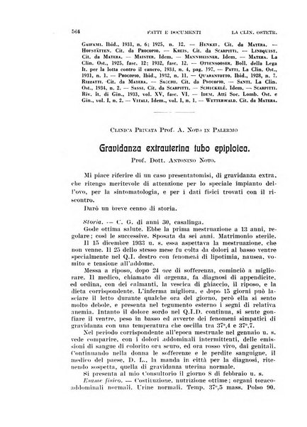 La clinica ostetrica rivista di ostetricia, ginecologia e pediatria. - A. 1, n. 1 (1899)-a. 40, n. 12 (dic. 1938)