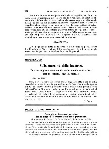 La clinica ostetrica rivista di ostetricia, ginecologia e pediatria. - A. 1, n. 1 (1899)-a. 40, n. 12 (dic. 1938)