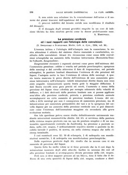 La clinica ostetrica rivista di ostetricia, ginecologia e pediatria. - A. 1, n. 1 (1899)-a. 40, n. 12 (dic. 1938)