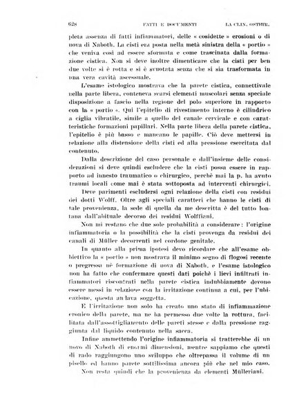 La clinica ostetrica rivista di ostetricia, ginecologia e pediatria. - A. 1, n. 1 (1899)-a. 40, n. 12 (dic. 1938)