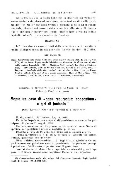 La clinica ostetrica rivista di ostetricia, ginecologia e pediatria. - A. 1, n. 1 (1899)-a. 40, n. 12 (dic. 1938)