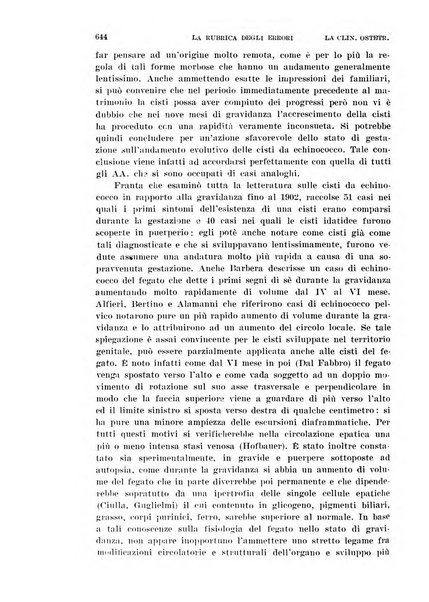 La clinica ostetrica rivista di ostetricia, ginecologia e pediatria. - A. 1, n. 1 (1899)-a. 40, n. 12 (dic. 1938)