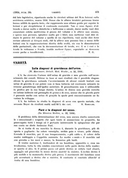 La clinica ostetrica rivista di ostetricia, ginecologia e pediatria. - A. 1, n. 1 (1899)-a. 40, n. 12 (dic. 1938)