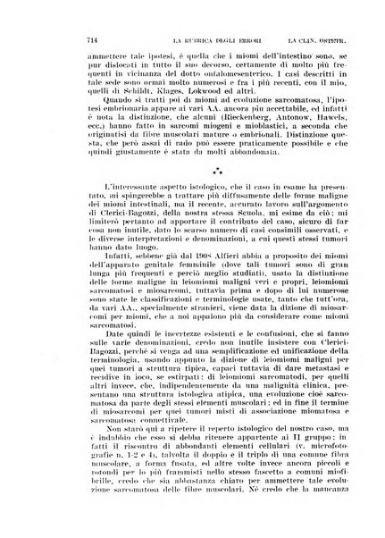 La clinica ostetrica rivista di ostetricia, ginecologia e pediatria. - A. 1, n. 1 (1899)-a. 40, n. 12 (dic. 1938)