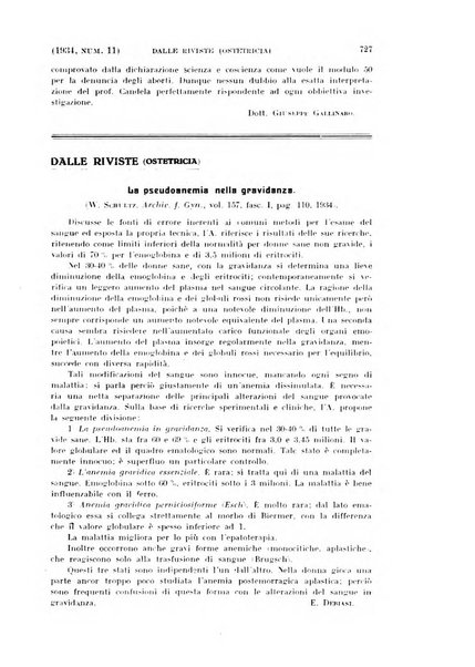 La clinica ostetrica rivista di ostetricia, ginecologia e pediatria. - A. 1, n. 1 (1899)-a. 40, n. 12 (dic. 1938)