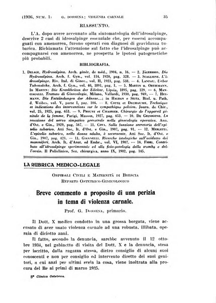 La clinica ostetrica rivista di ostetricia, ginecologia e pediatria. - A. 1, n. 1 (1899)-a. 40, n. 12 (dic. 1938)