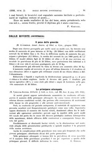 La clinica ostetrica rivista di ostetricia, ginecologia e pediatria. - A. 1, n. 1 (1899)-a. 40, n. 12 (dic. 1938)