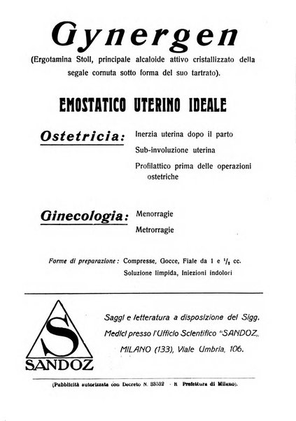 La clinica ostetrica rivista di ostetricia, ginecologia e pediatria. - A. 1, n. 1 (1899)-a. 40, n. 12 (dic. 1938)