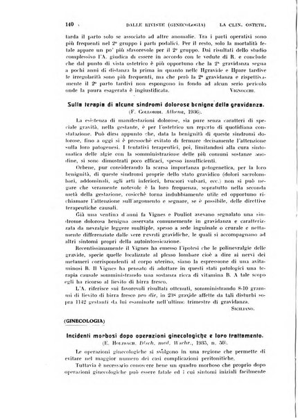 La clinica ostetrica rivista di ostetricia, ginecologia e pediatria. - A. 1, n. 1 (1899)-a. 40, n. 12 (dic. 1938)