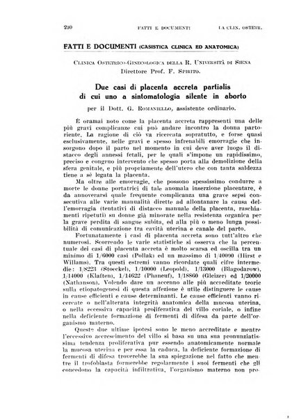 La clinica ostetrica rivista di ostetricia, ginecologia e pediatria. - A. 1, n. 1 (1899)-a. 40, n. 12 (dic. 1938)