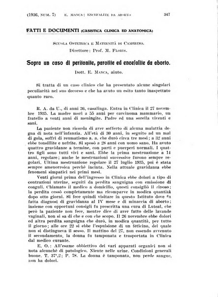 La clinica ostetrica rivista di ostetricia, ginecologia e pediatria. - A. 1, n. 1 (1899)-a. 40, n. 12 (dic. 1938)