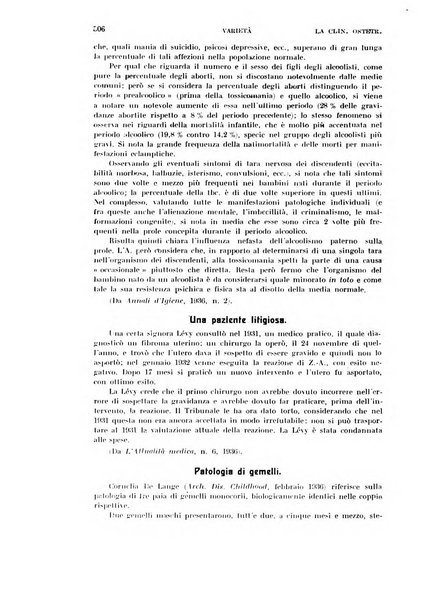 La clinica ostetrica rivista di ostetricia, ginecologia e pediatria. - A. 1, n. 1 (1899)-a. 40, n. 12 (dic. 1938)