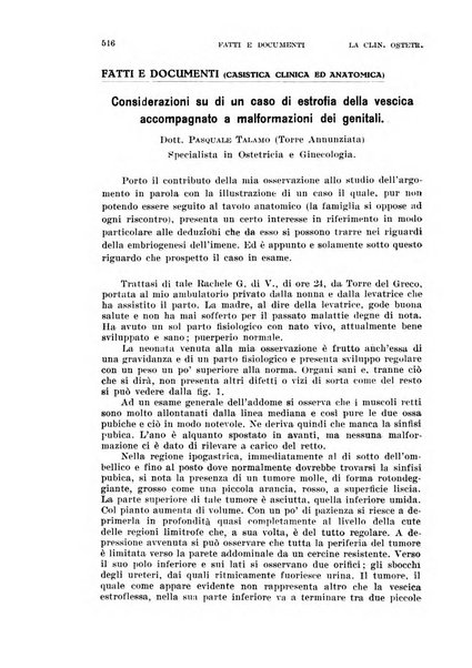 La clinica ostetrica rivista di ostetricia, ginecologia e pediatria. - A. 1, n. 1 (1899)-a. 40, n. 12 (dic. 1938)