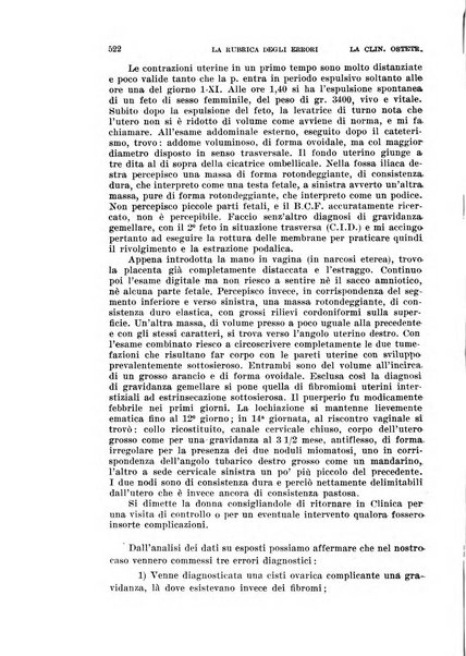 La clinica ostetrica rivista di ostetricia, ginecologia e pediatria. - A. 1, n. 1 (1899)-a. 40, n. 12 (dic. 1938)