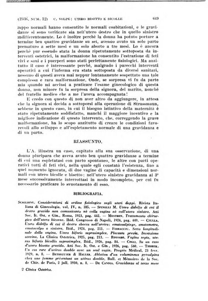 La clinica ostetrica rivista di ostetricia, ginecologia e pediatria. - A. 1, n. 1 (1899)-a. 40, n. 12 (dic. 1938)