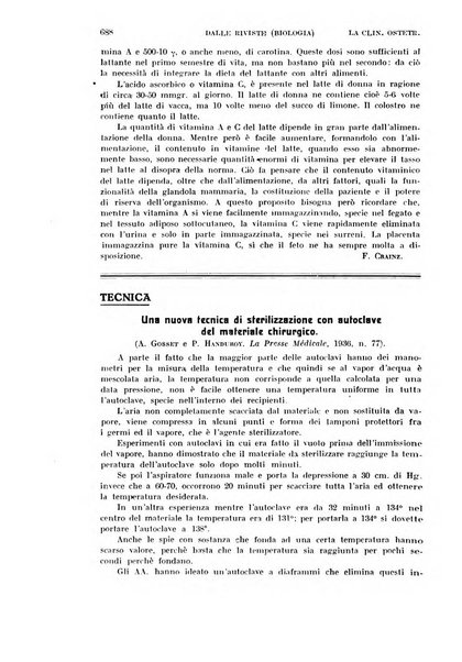 La clinica ostetrica rivista di ostetricia, ginecologia e pediatria. - A. 1, n. 1 (1899)-a. 40, n. 12 (dic. 1938)