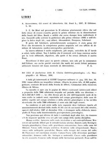 La clinica ostetrica rivista di ostetricia, ginecologia e pediatria. - A. 1, n. 1 (1899)-a. 40, n. 12 (dic. 1938)