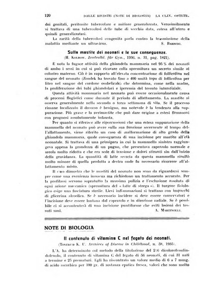 La clinica ostetrica rivista di ostetricia, ginecologia e pediatria. - A. 1, n. 1 (1899)-a. 40, n. 12 (dic. 1938)